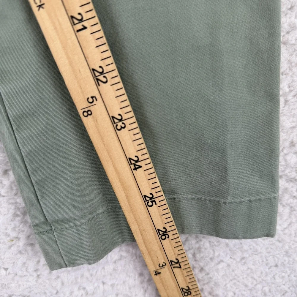 Banana Republic Fulton Skinny Chino Pants Mens 30x30 Green Slim (30x26)